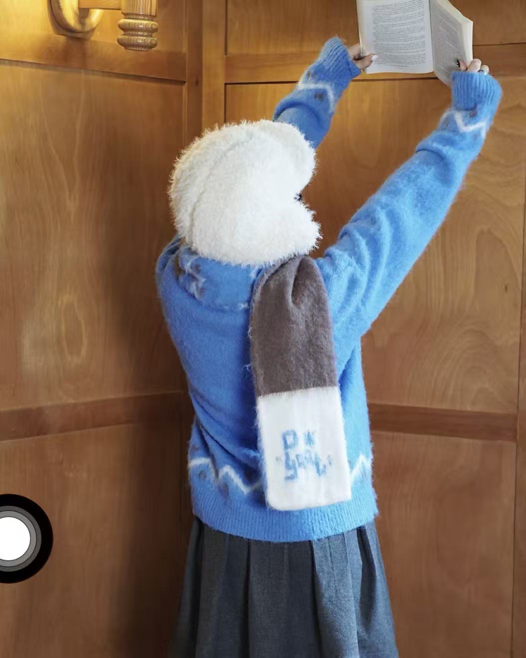 DYAAT PET Ibiza Blue Mohair “Soft Little Elephant”-Scarf