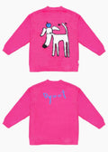 Matching Style Set-DYAATPET Rose Pink Apple Unisex Mink Fleece Sweater(Adult Version)